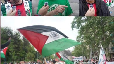 Manifestación por Palestina en Santiago